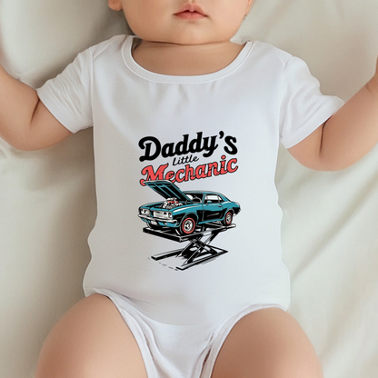 Daddy¡¯s Little Mechanic Vintage Muscle Car Car Lover Baby Onesie
