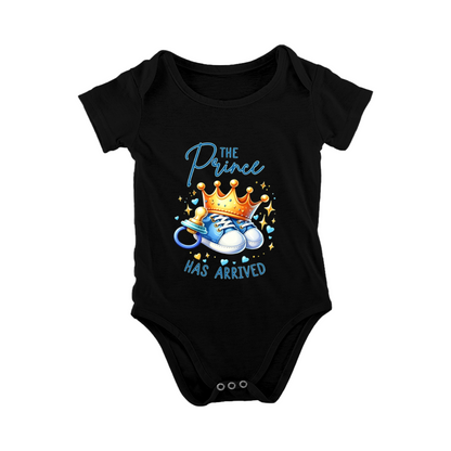 The Prince Has Arrived Little Boy Crown Baby Bodysuit