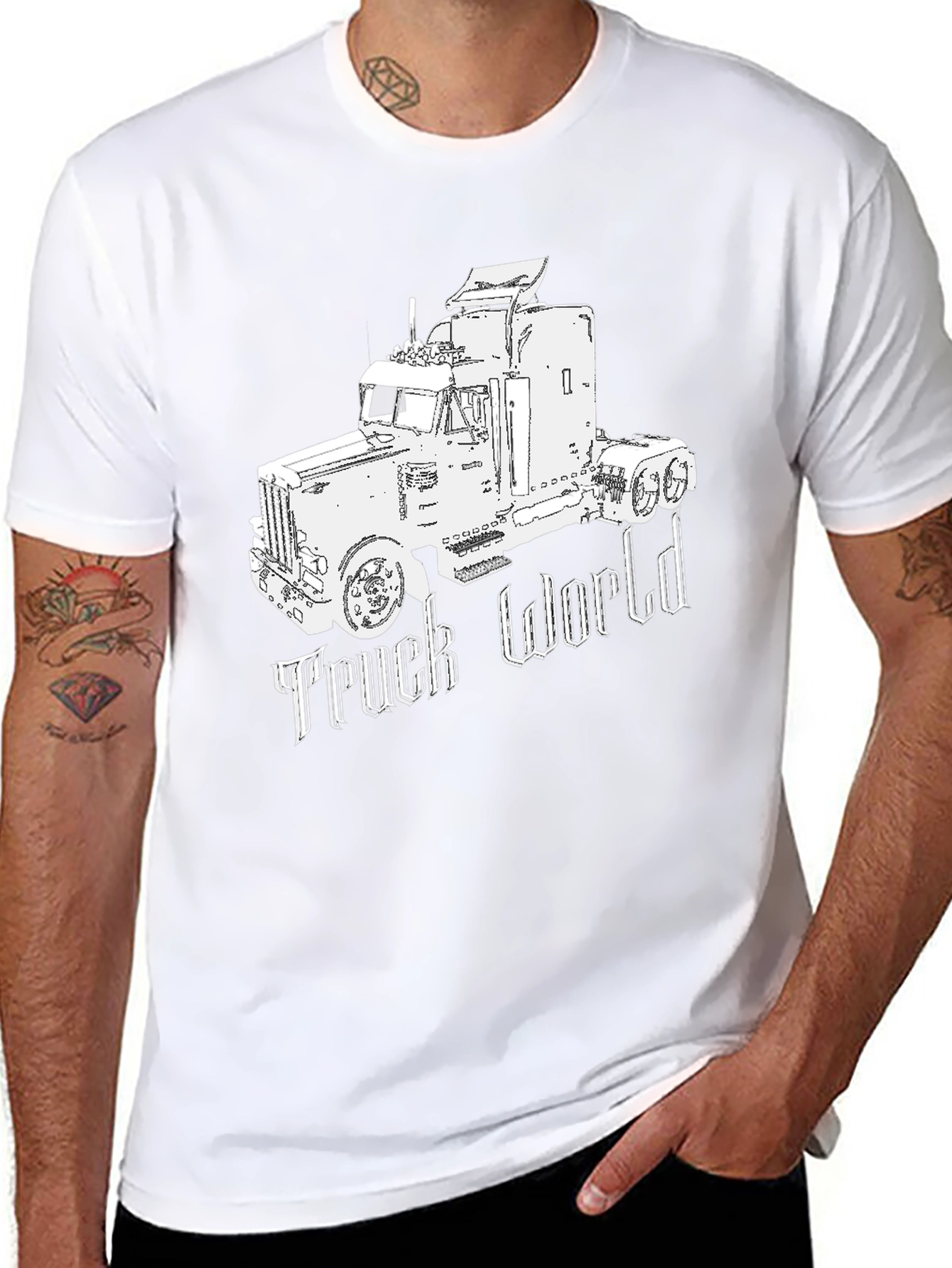 Truck World Black T-Shirt