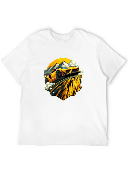 Yellow Car Mountain Road Trip T-Shirt