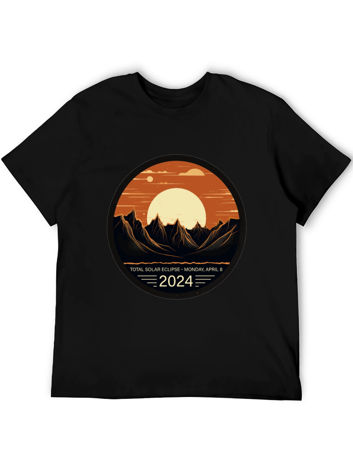 Total Solar Eclipse 2024 Graphic T-Shirt