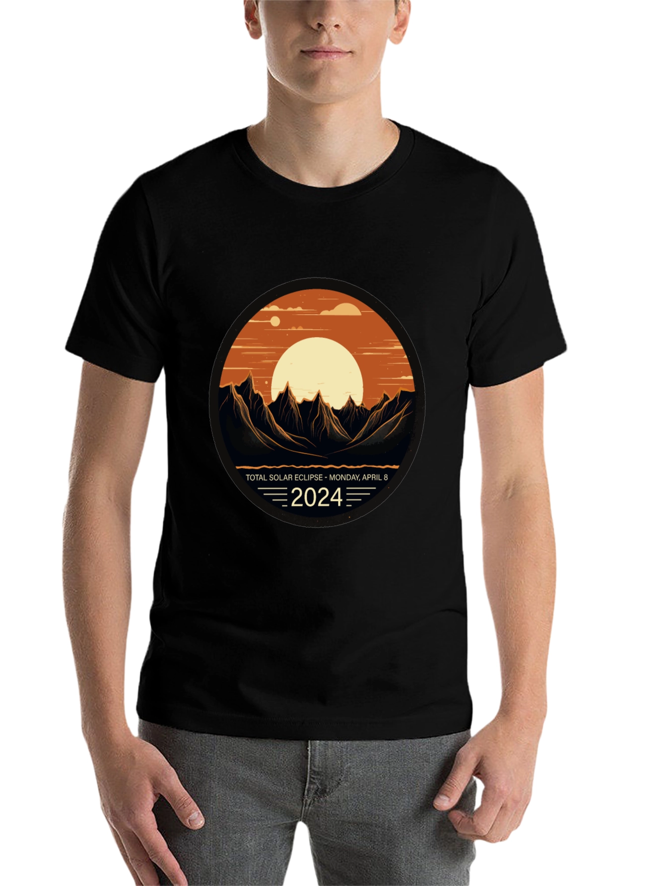 Total Solar Eclipse 2024 Graphic T-Shirt