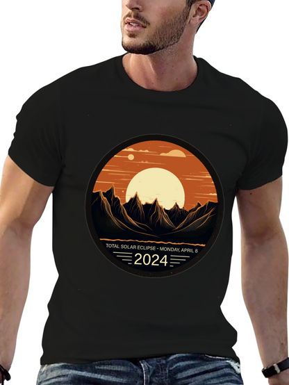 Total Solar Eclipse 2024 Graphic T-Shirt