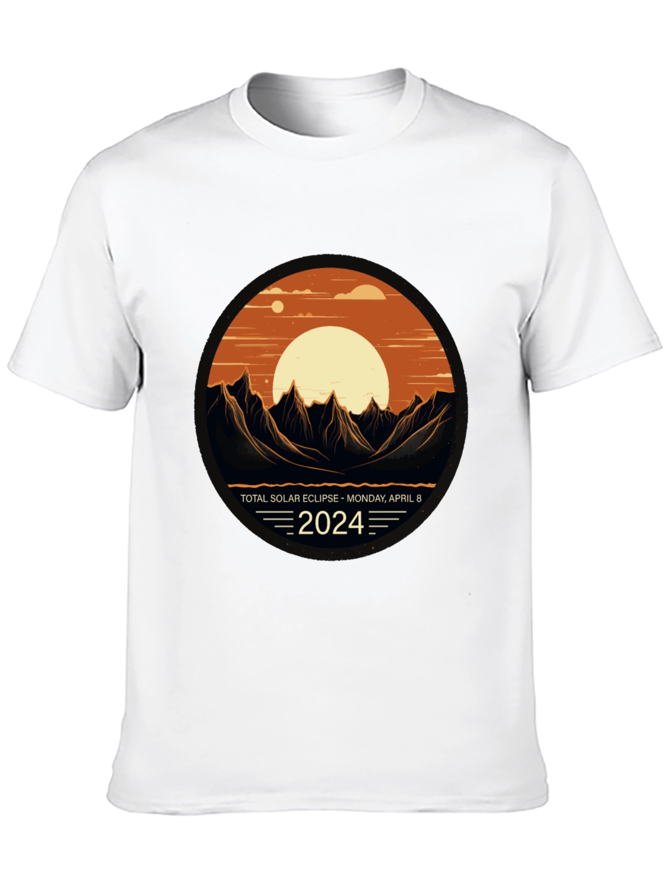 Total Solar Eclipse 2024 Graphic T-Shirt