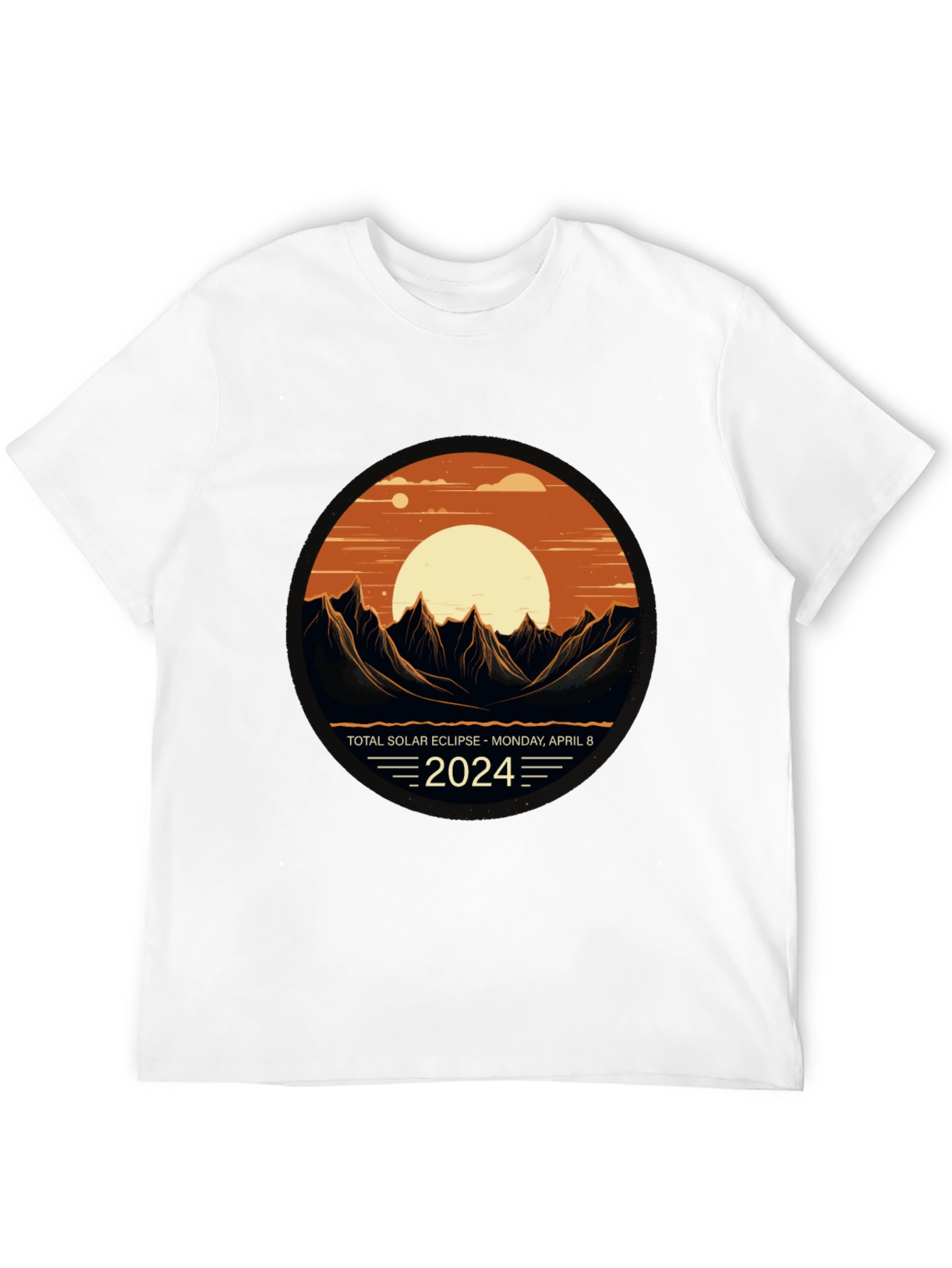 Total Solar Eclipse 2024 Graphic T-Shirt