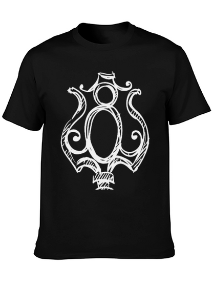 Unique Graphic Tee - Black Cotton Blend