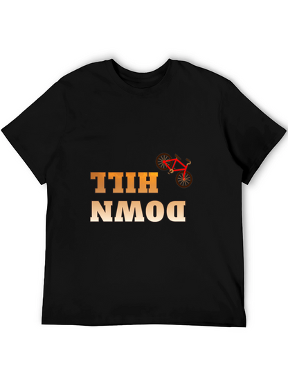 Downhill Bike Rider Graphic T-Shirt - Cool Cycling Tee