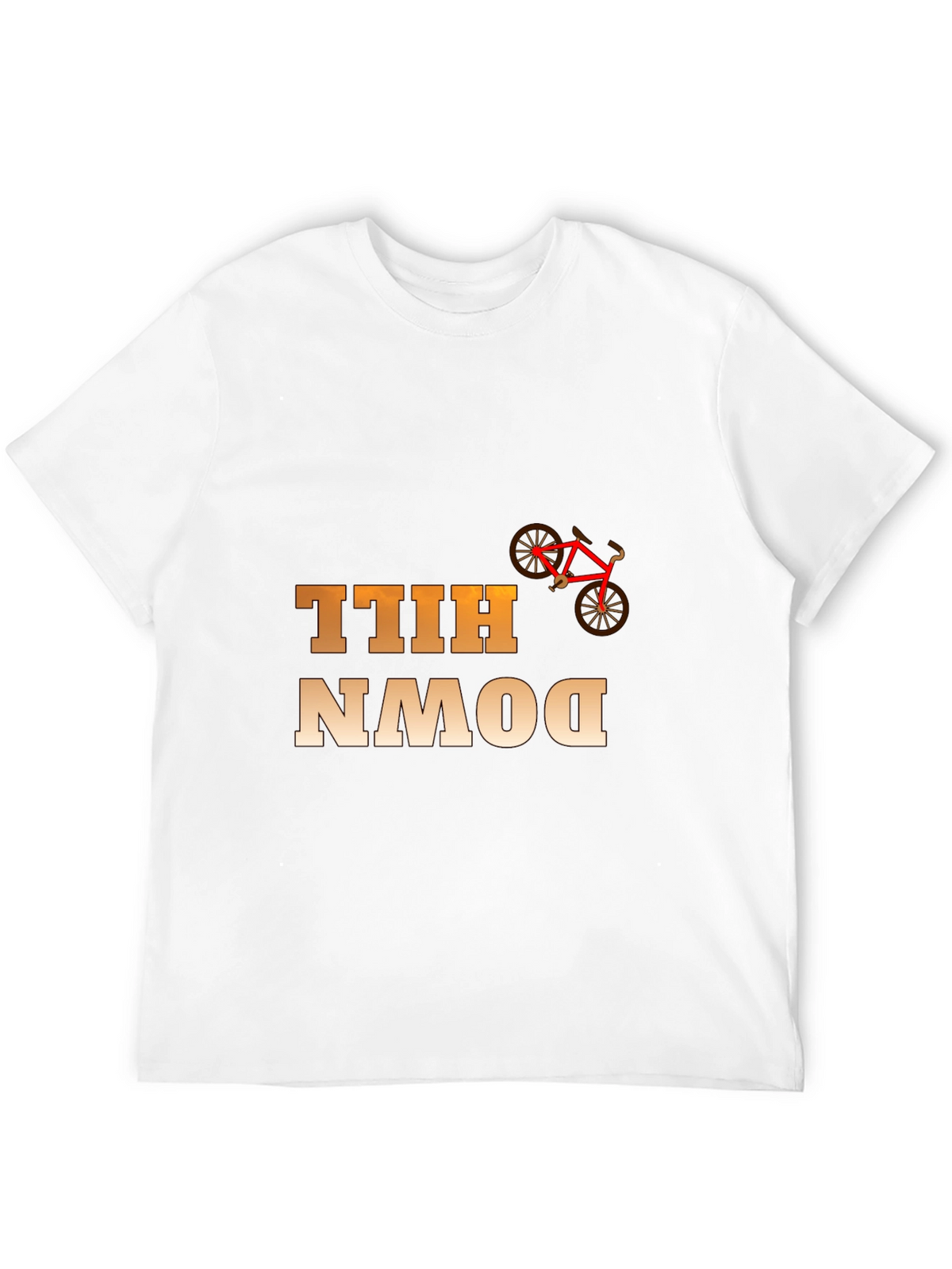 Downhill Bike Rider Graphic T-Shirt - Cool Cycling Tee