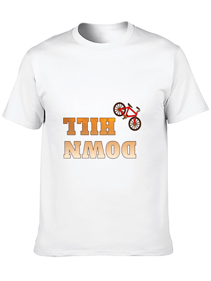 Downhill Bike Rider Graphic T-Shirt - Cool Cycling Tee