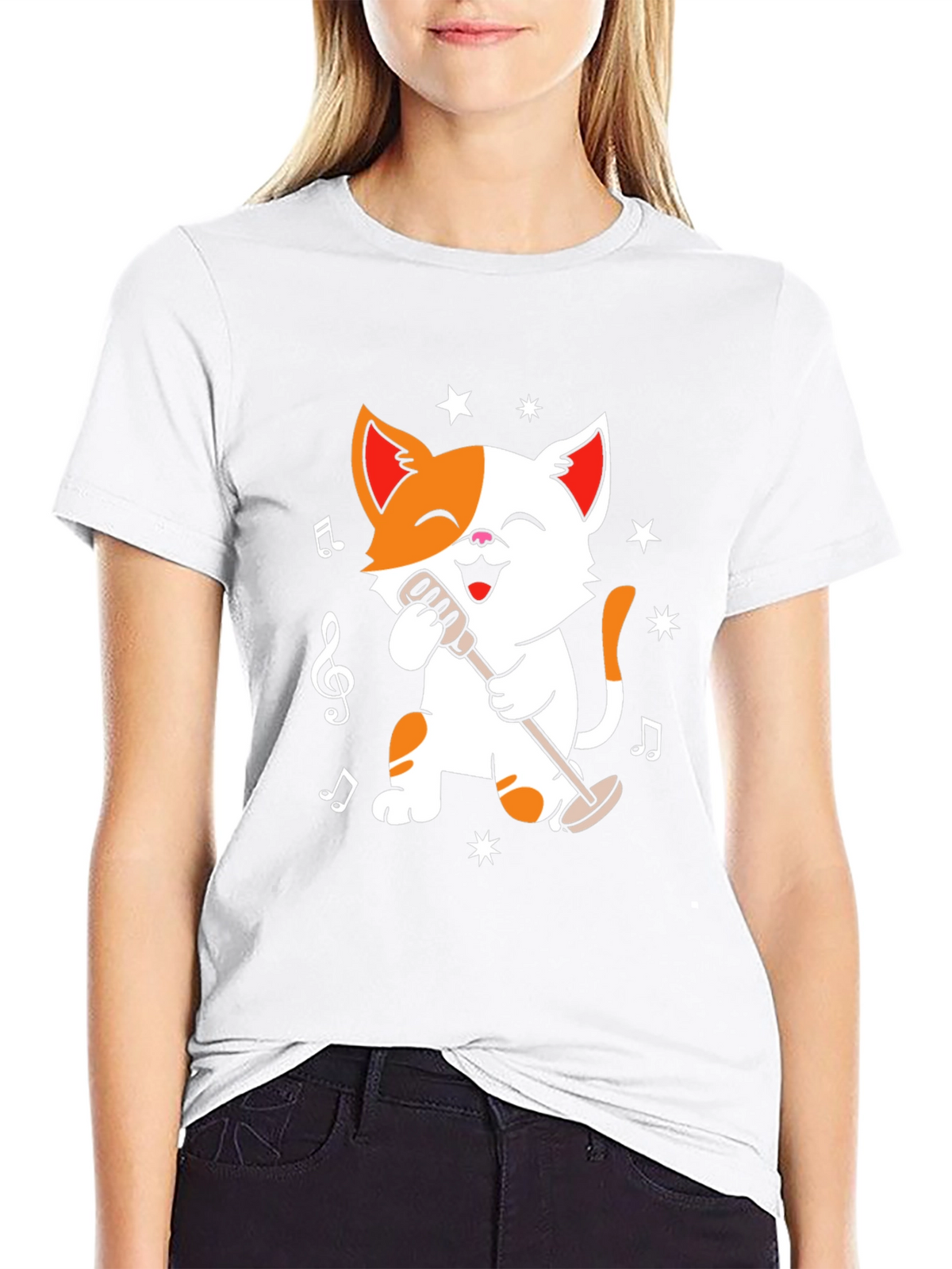 Singing Cat T-Shirt - Music Lover Tee