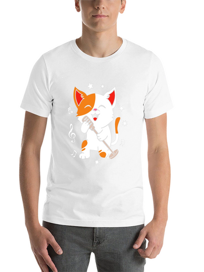 Singing Cat T-Shirt - Music Lover Tee