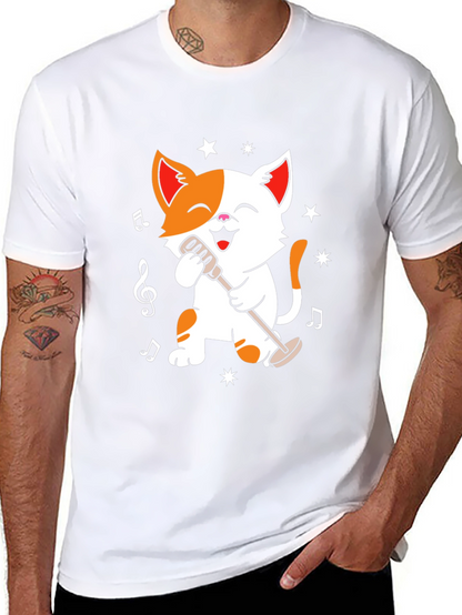 Singing Cat T-Shirt - Music Lover Tee