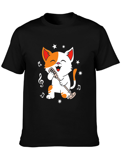 Singing Cat T-Shirt - Music Lover Tee