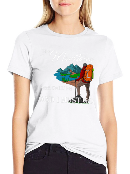 Mountain Calling Graphic Tee - Adventure Awaits!