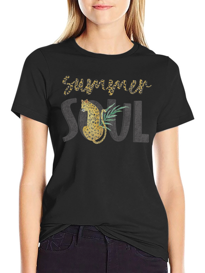 Summer Soul Leopard Graphic Tee