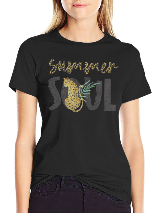 Summer Soul Leopard Graphic Tee