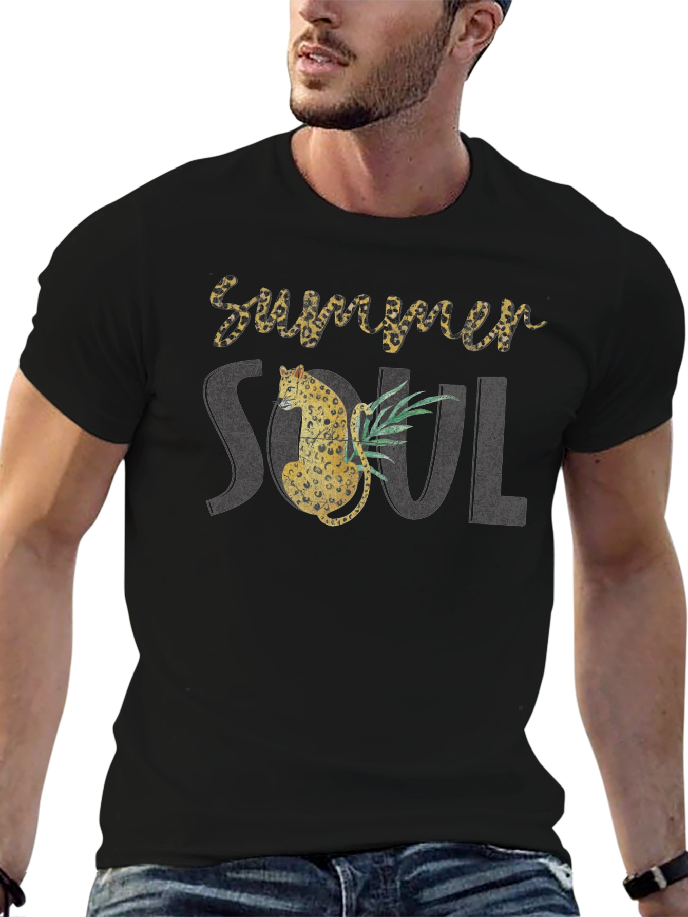 Summer Soul Leopard Graphic Tee