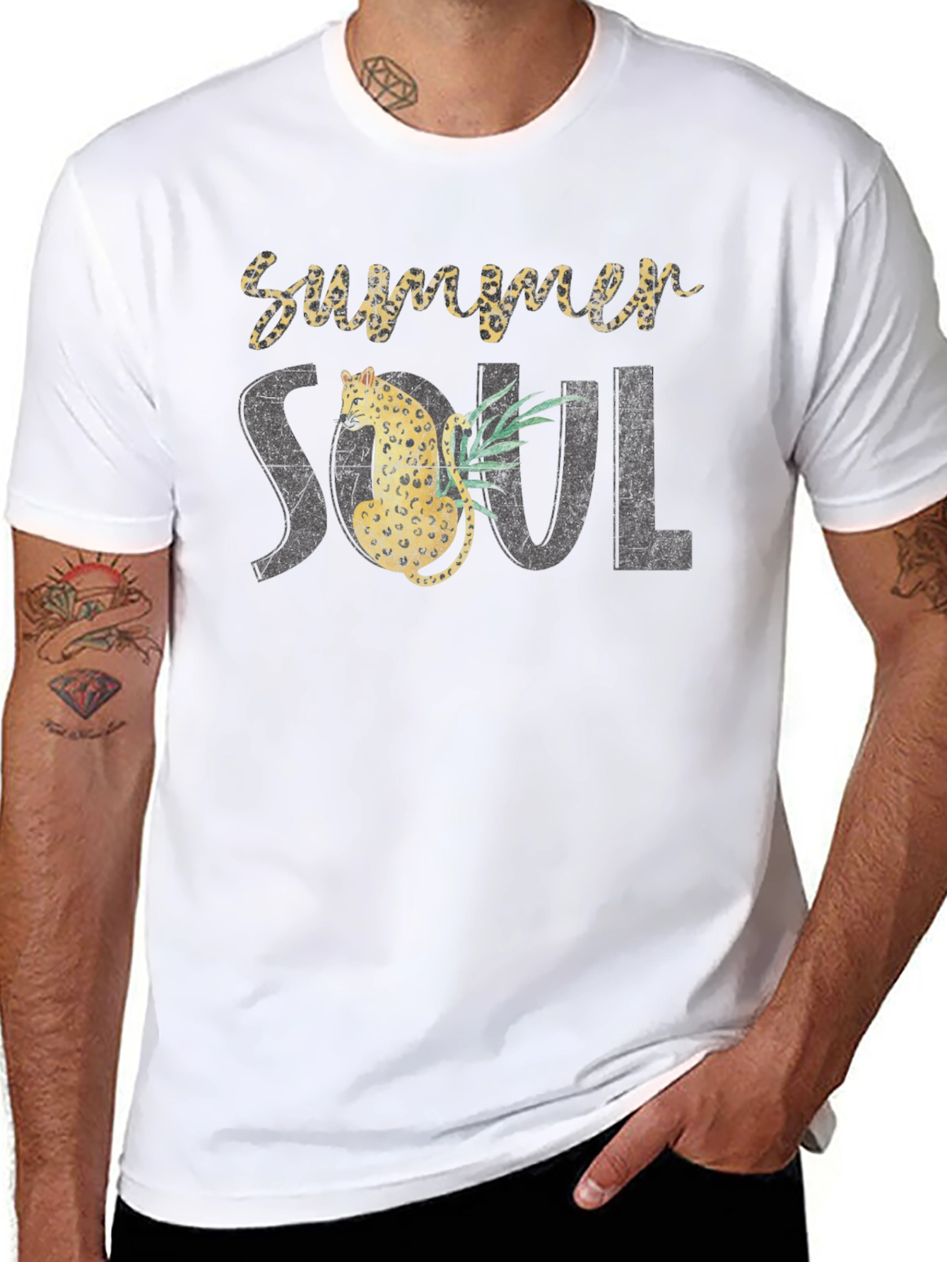 Summer Soul Leopard Graphic Tee