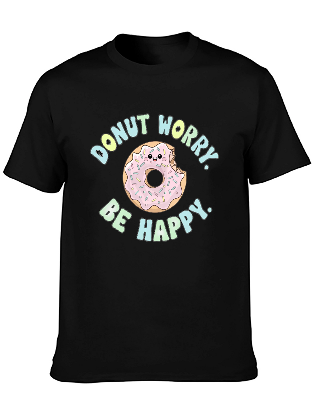 Donut Worry Be Happy Graphic Tee