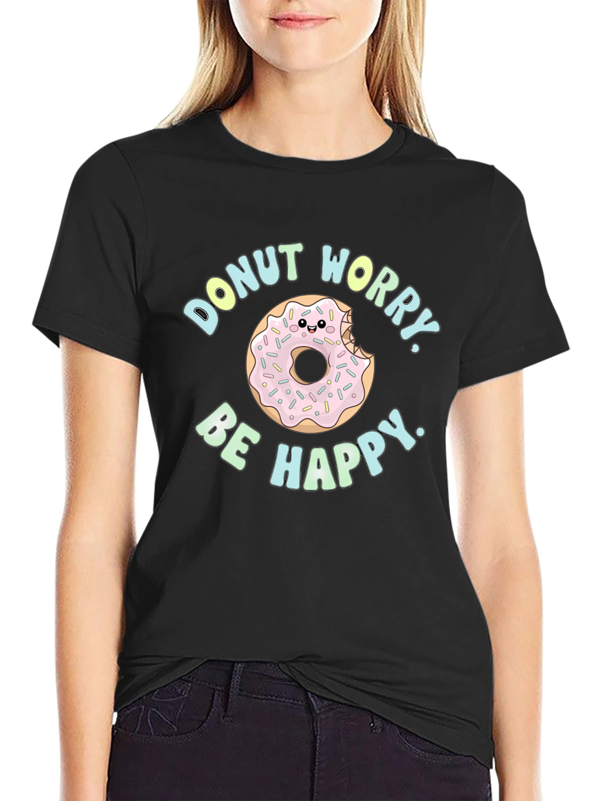 Donut Worry Be Happy Graphic Tee