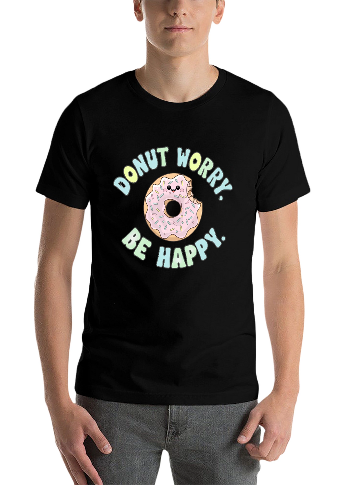 Donut Worry Be Happy Graphic Tee