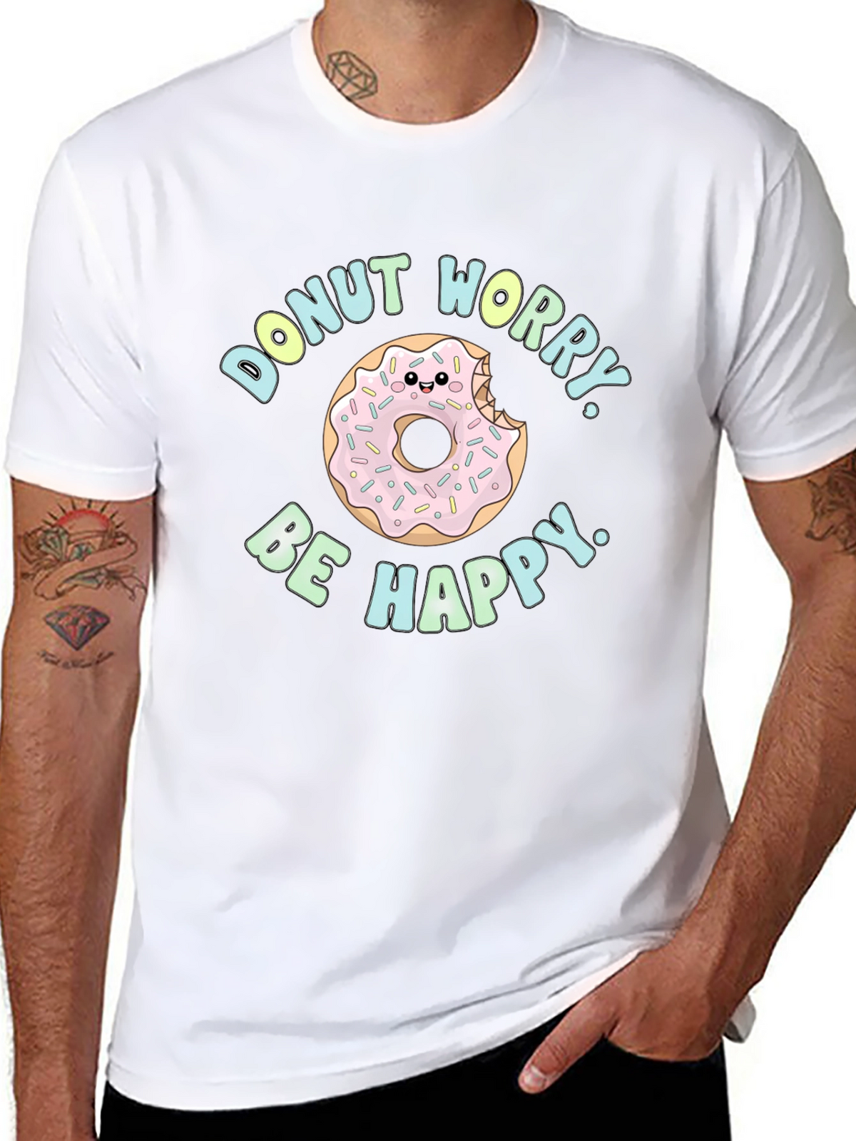 Donut Worry Be Happy Graphic Tee