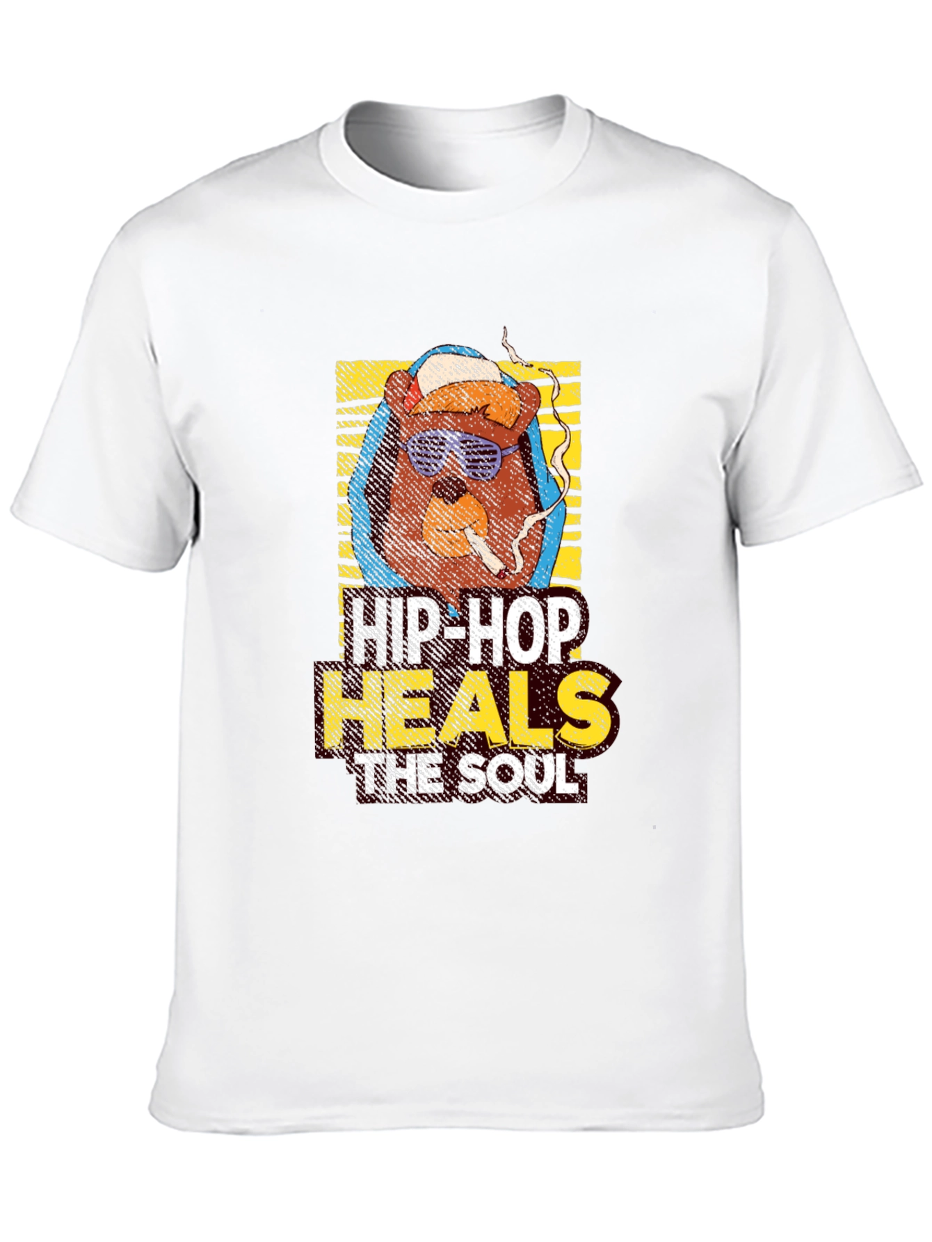 Hip-Hop Bear Graphic T-Shirt - Urban Style