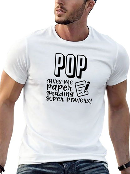 Pop Grading Super Powers Black T-Shirt