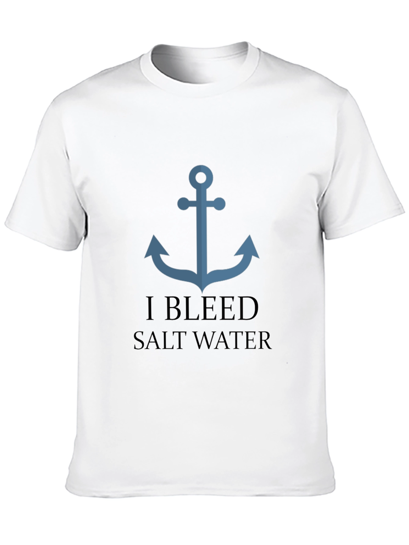 Nautical Anchor I Bleed Salt Water Graphic Tee