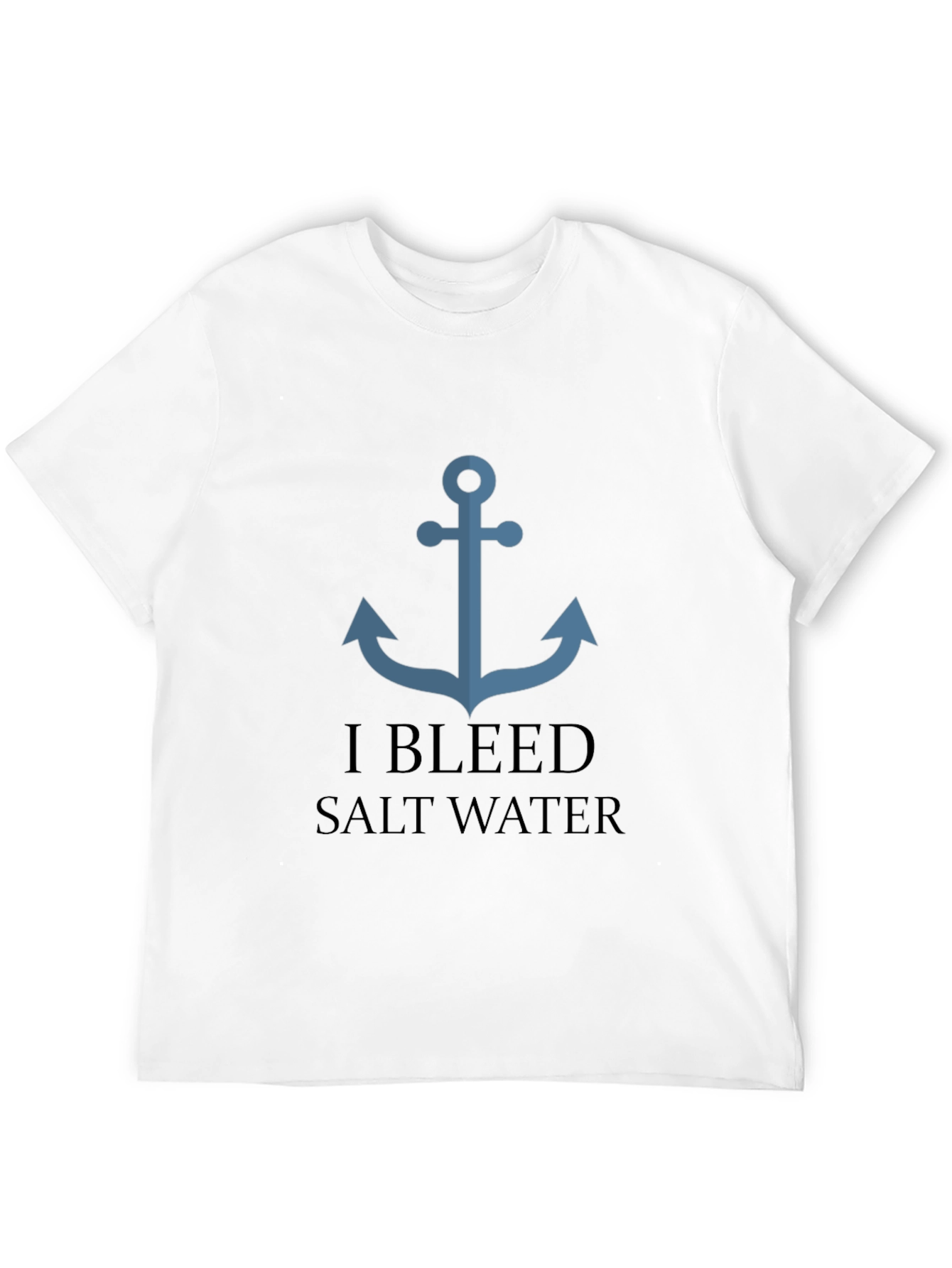 Nautical Anchor I Bleed Salt Water Graphic Tee