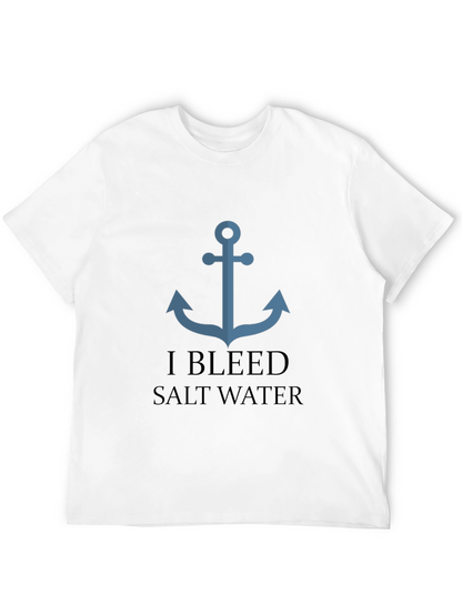 Nautical Anchor I Bleed Salt Water Graphic Tee