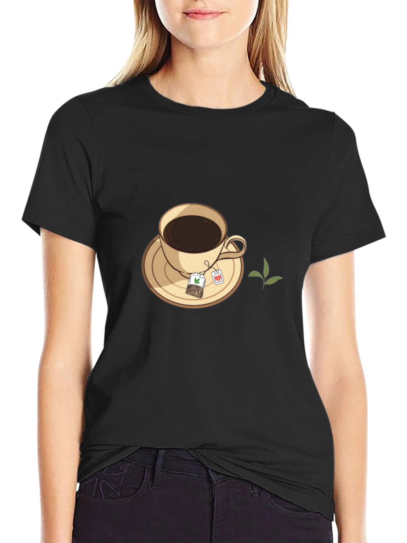 Tea Time Black T-Shirt