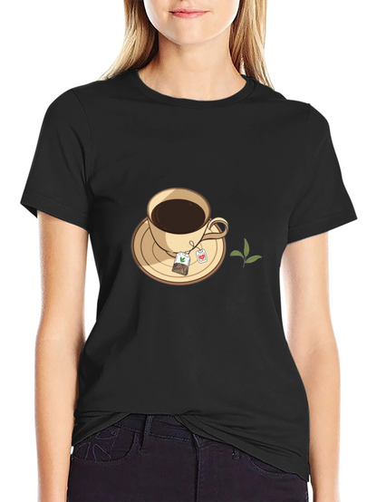 Tea Time Black T-Shirt