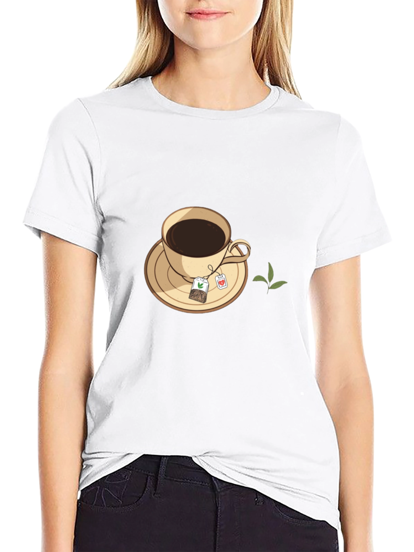 Tea Time Black T-Shirt