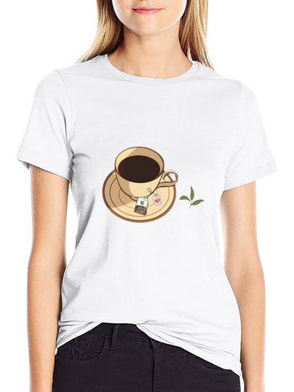 Tea Time Black T-Shirt