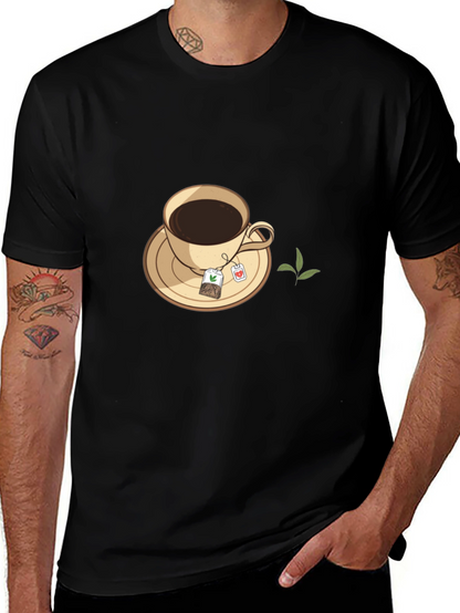 Tea Time Black T-Shirt