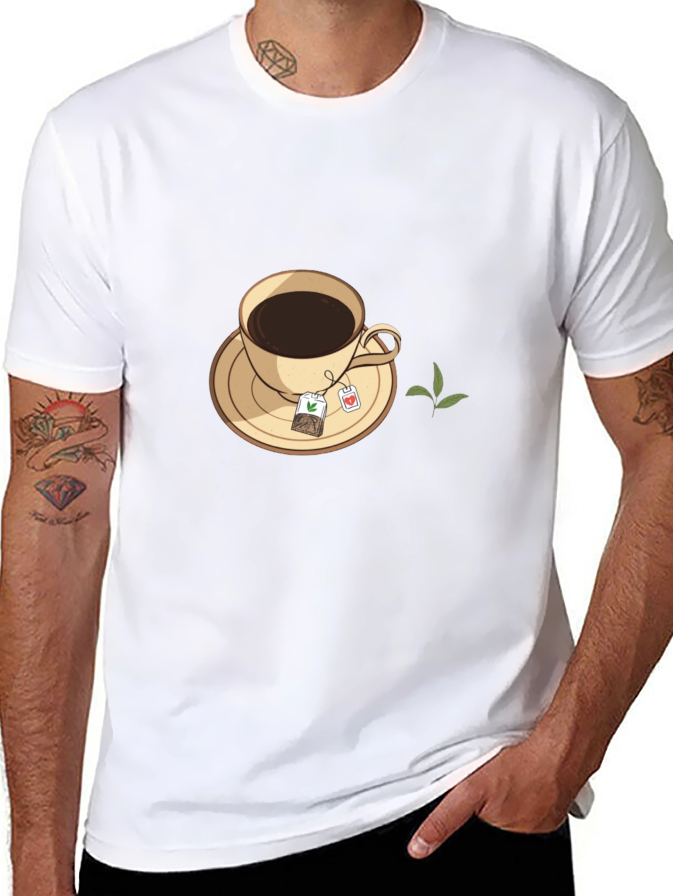 Tea Time Black T-Shirt