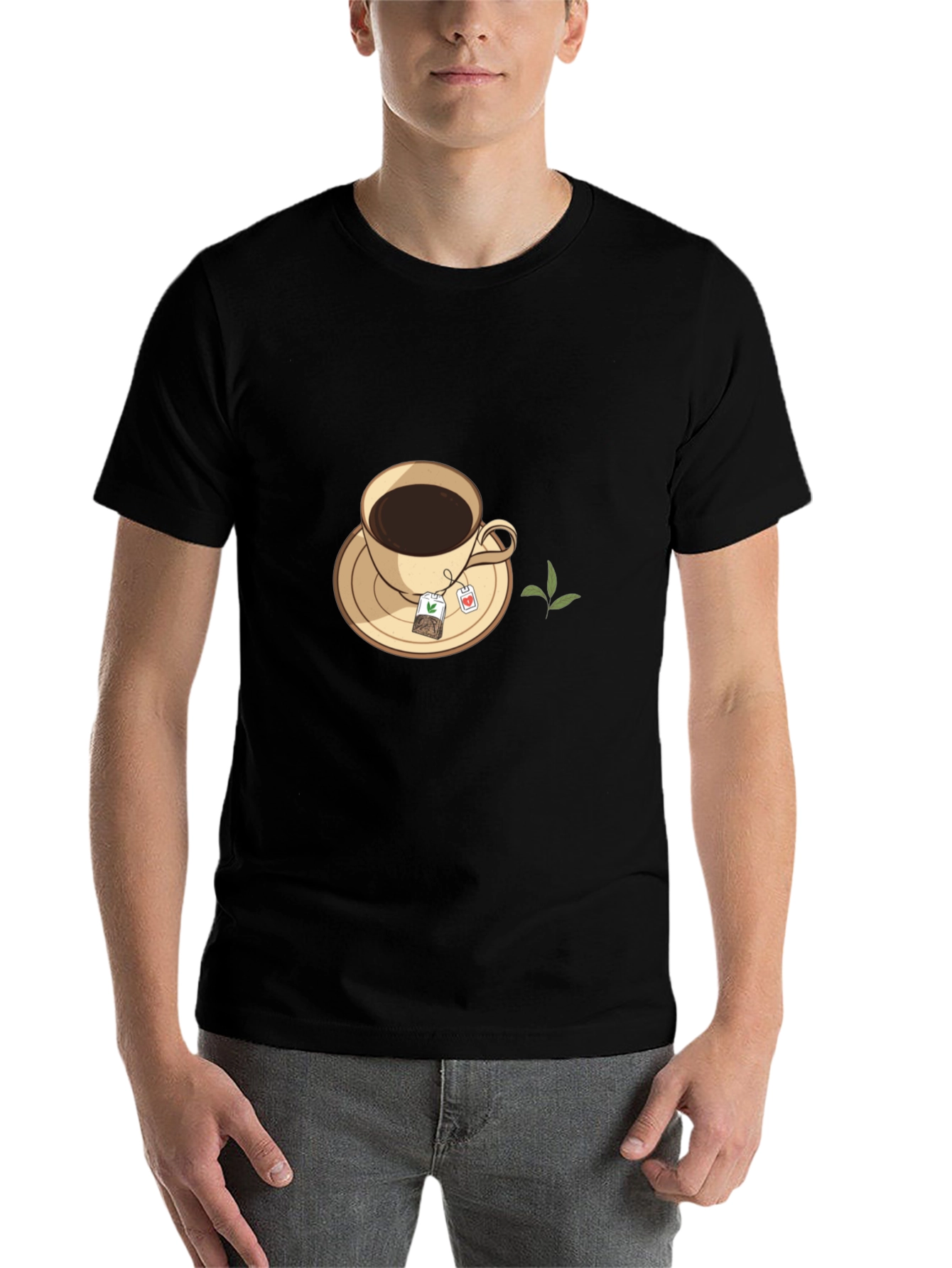 Tea Time Black T-Shirt