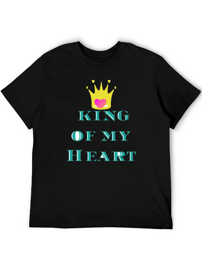 King of My Heart Graphic Tee - Black