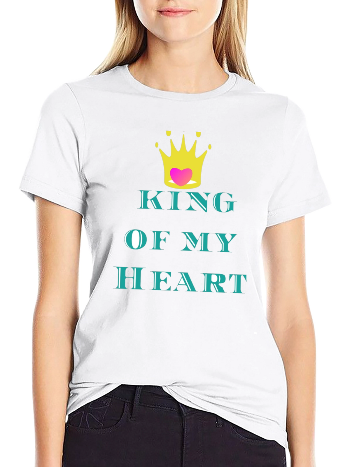 King of My Heart Graphic Tee - Black