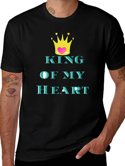 King of My Heart Graphic Tee - Black