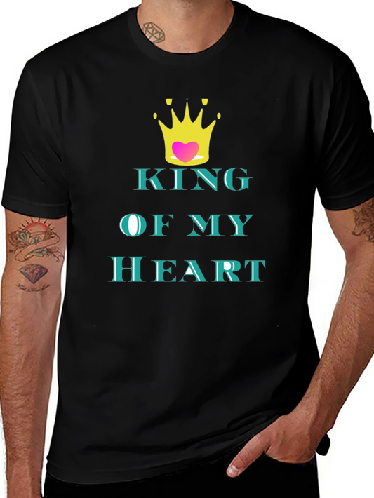 King of My Heart Graphic Tee - Black