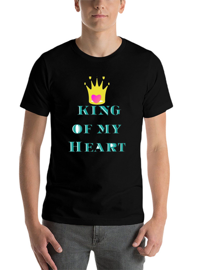 King of My Heart Graphic Tee - Black