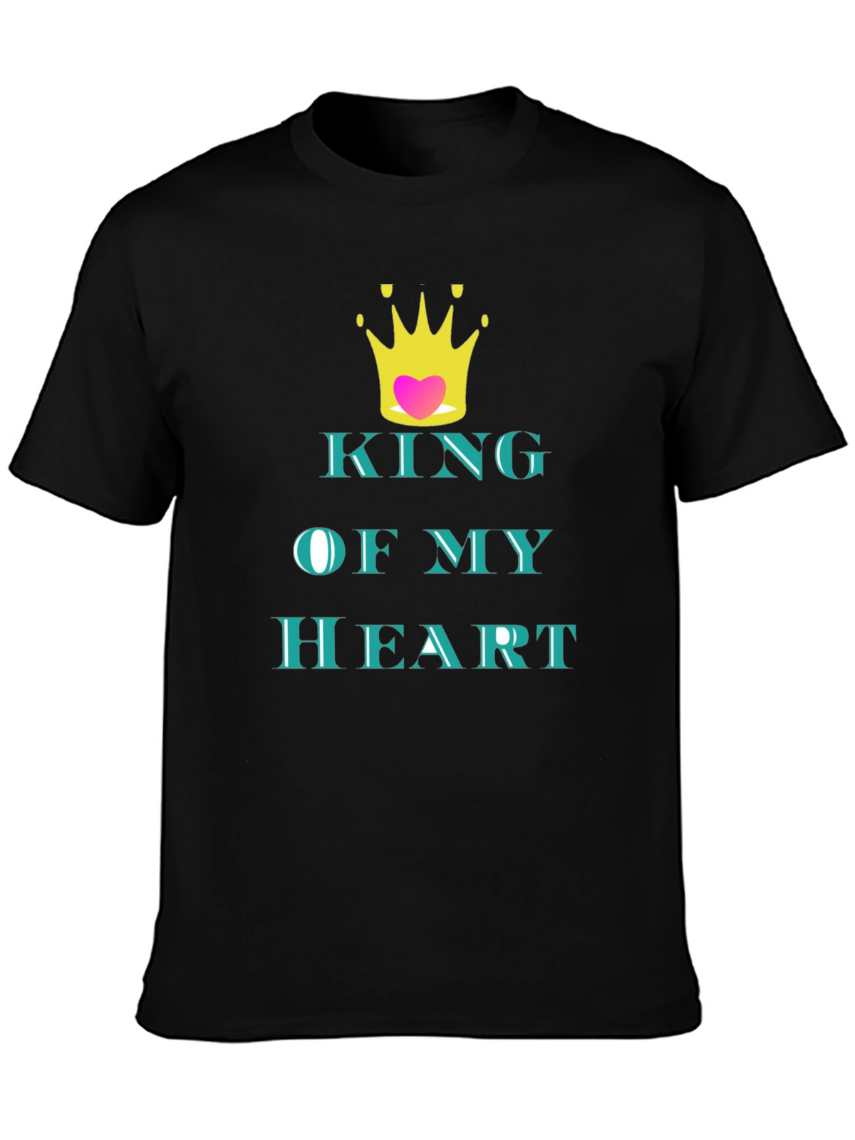 King of My Heart Graphic Tee - Black