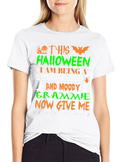 Halloween Grammie T-Shirt - Sore Tired and Moody