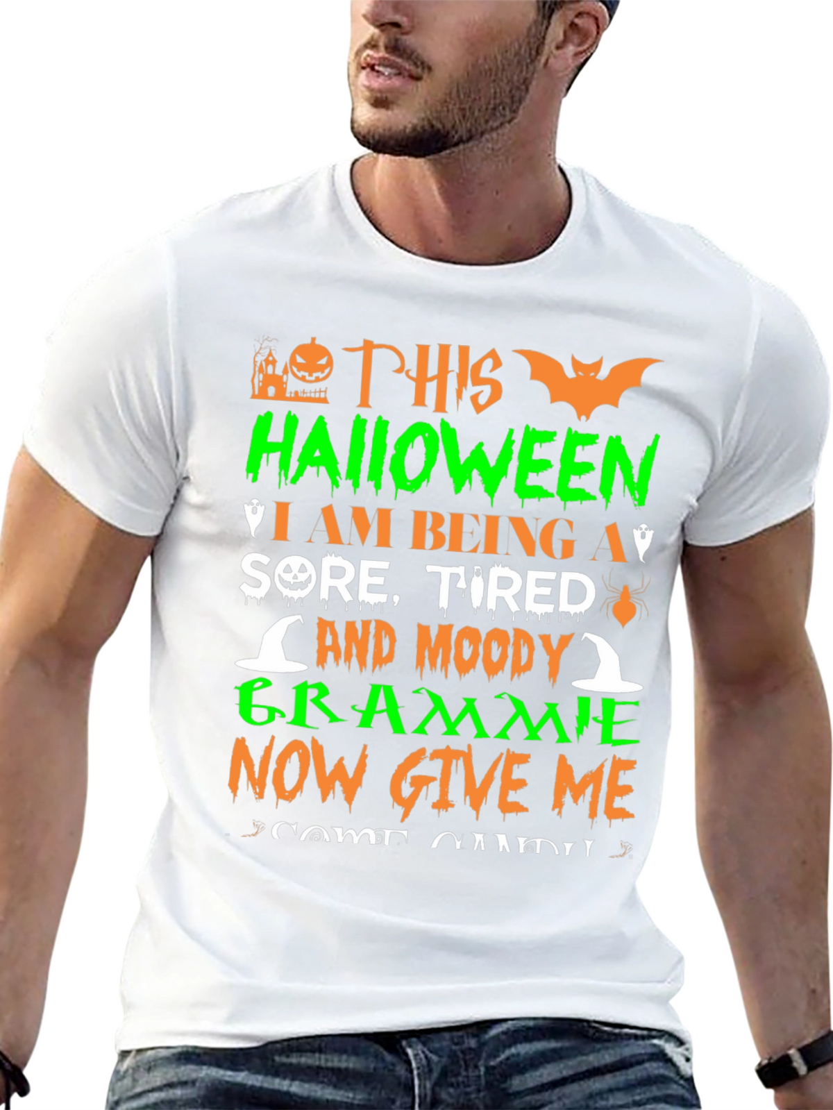 Halloween Grammie T-Shirt - Sore Tired and Moody