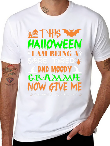 Halloween Grammie T-Shirt - Sore Tired and Moody