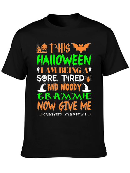 Halloween Grammie T-Shirt - Sore Tired and Moody
