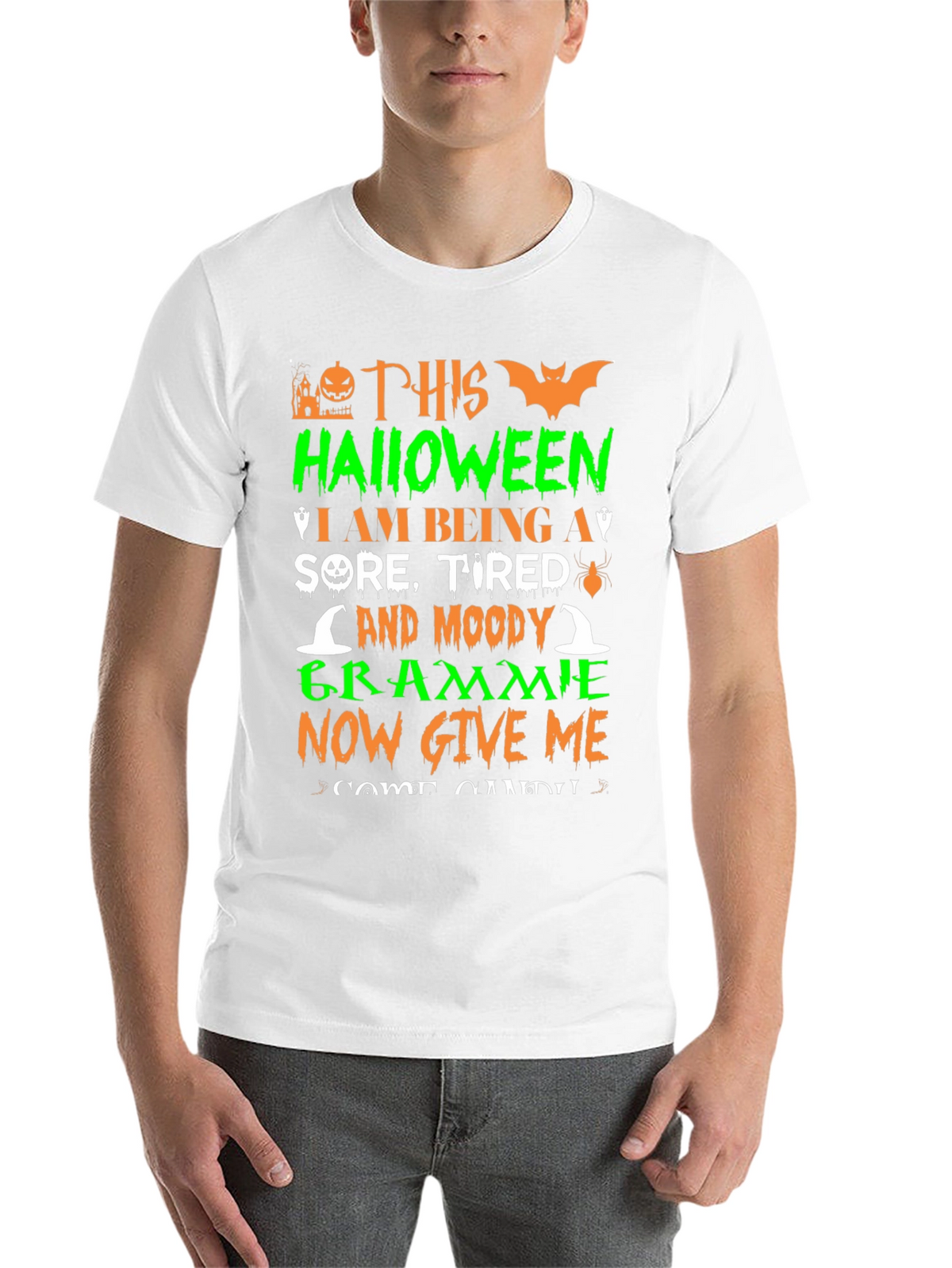 Halloween Grammie T-Shirt - Sore Tired and Moody