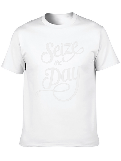 Seize the Day Black Graphic Tee